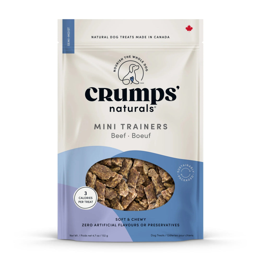 Crumps' Naturals Semi Moist Beef Mini Trainers Dog Treats