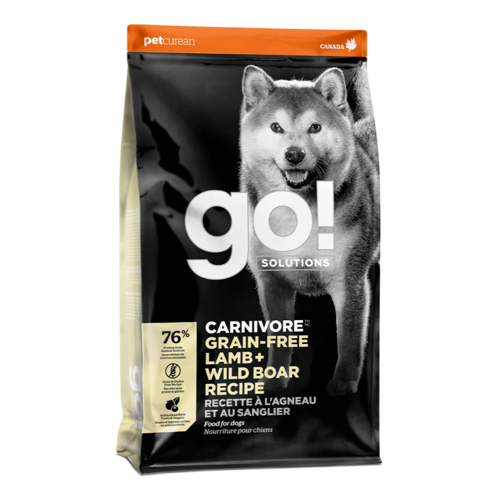 GO! Carnivore Grain-Free Lamb  & WIld Boar Dog Food