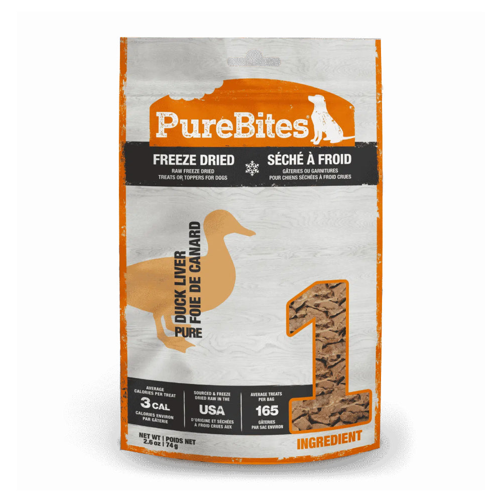 PureBites Duck Liver Freeze-Dried Dog Treats