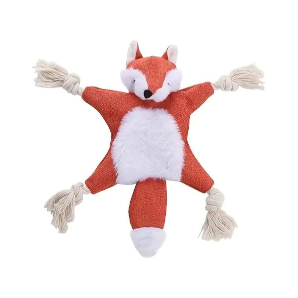 Timmie's Fox with Rope Dog Toy