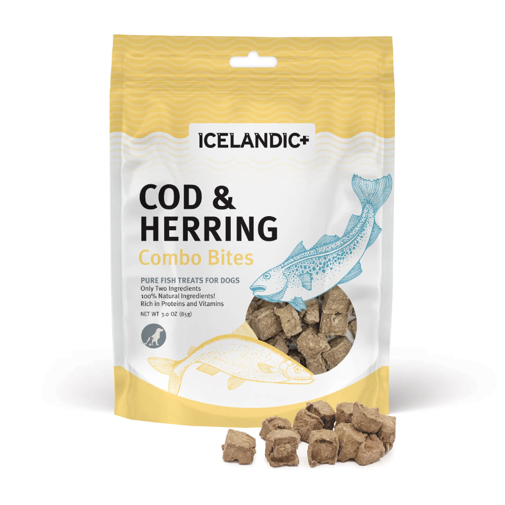 Icelandic+ Cod & Herring Combo Bites Dog Treats