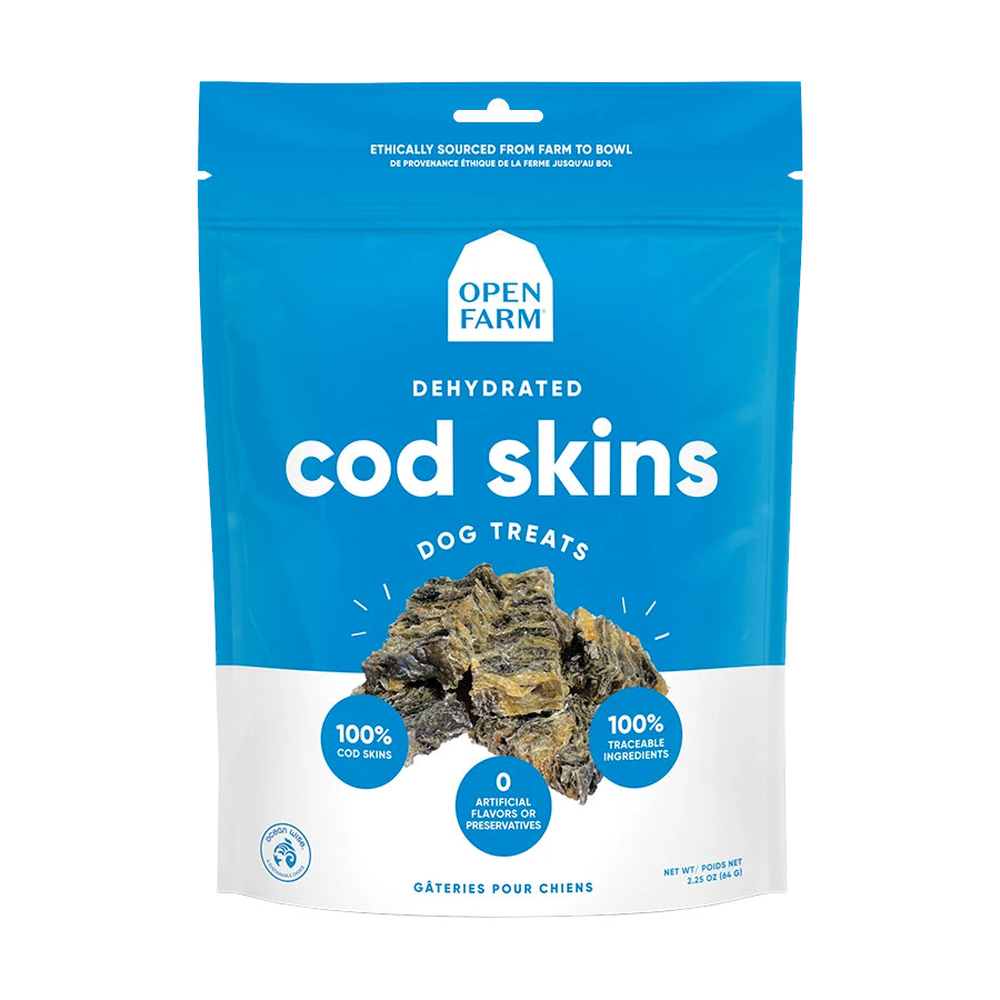 Open Farm Cod Skins Dehydrated Dog Treats