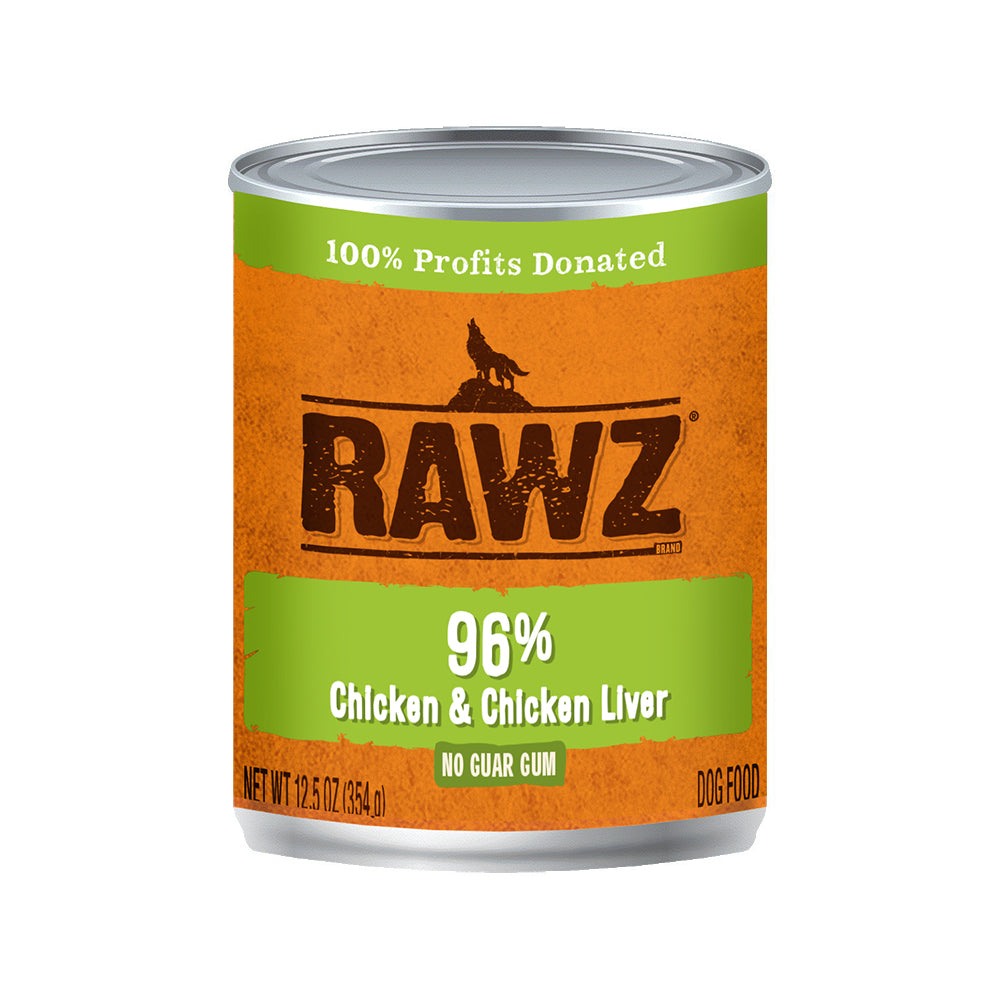 RAWZ 96% Chicken & Chicken Liver Dog Wet Food