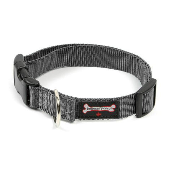 Smoochy Poochy Charcoal Nylon Collar for Dogs