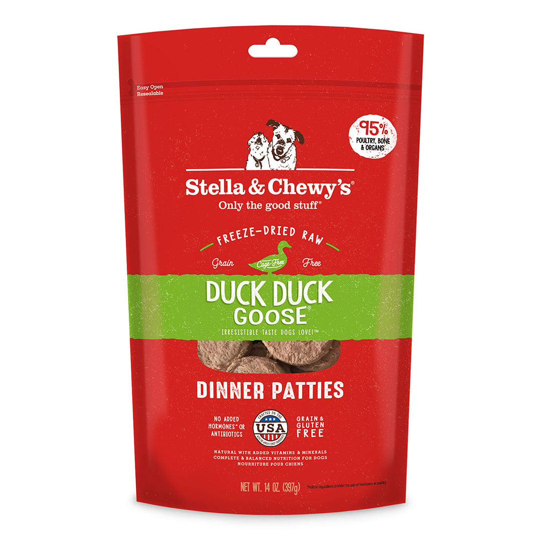 Stella & Chewy’s Duck Duck Goose Freeze-Dried Raw Dinner Patties Dog Food