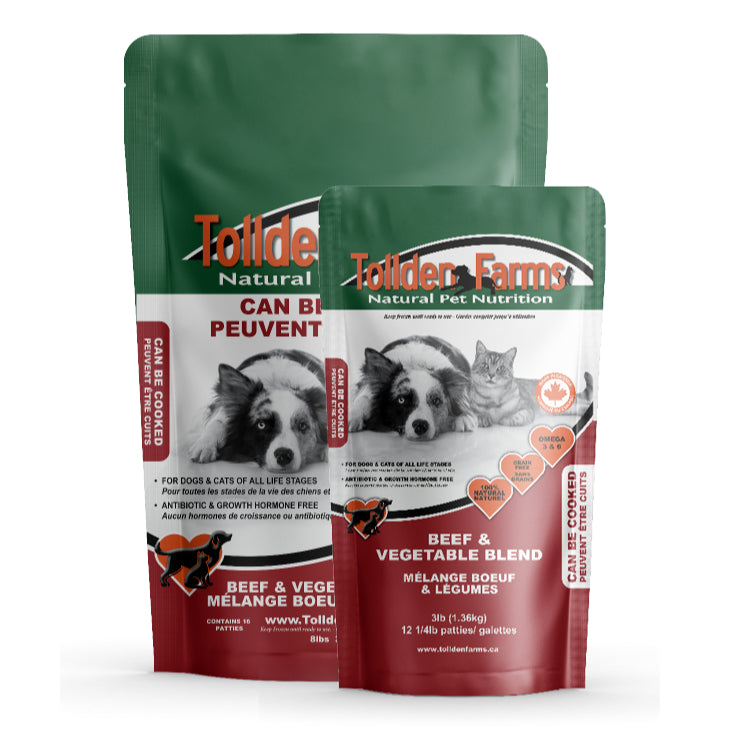 Tollden Farms Beef & Vegetable Raw Dog Food