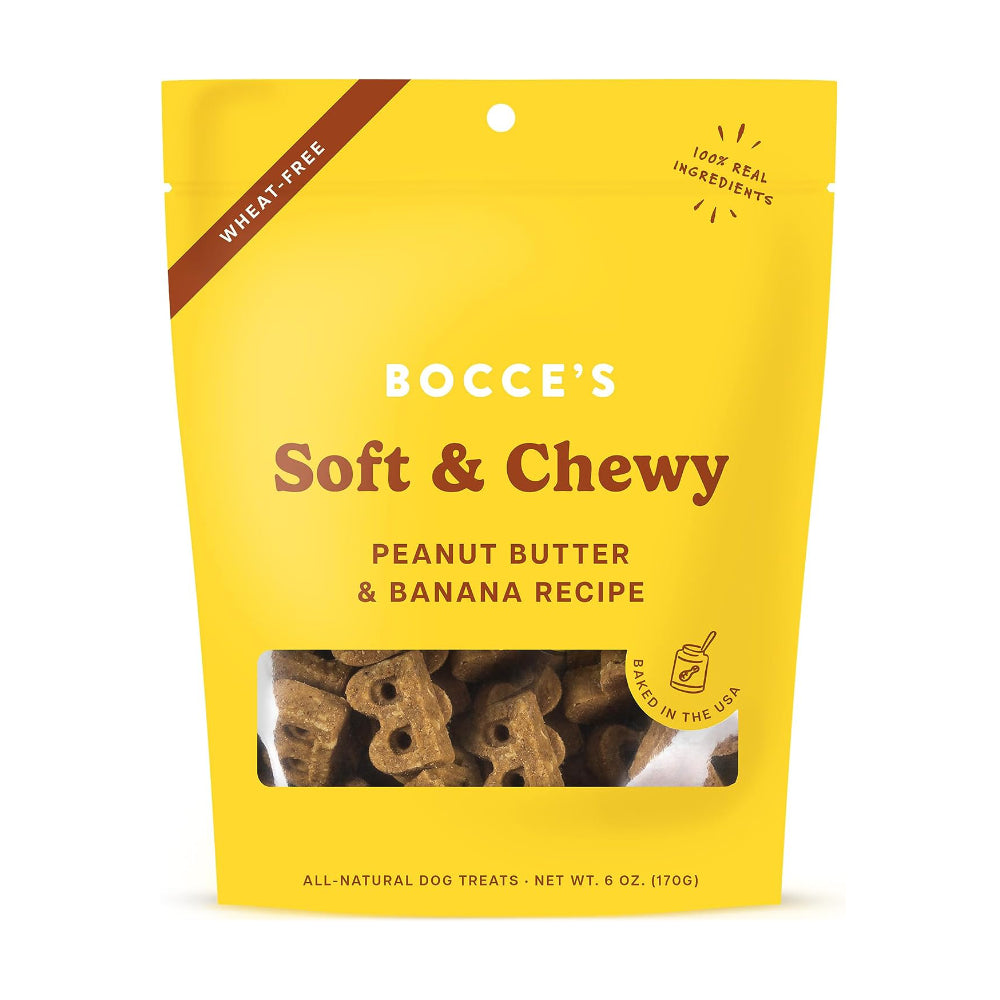 Bocce's Bakery PB & Banana Soft & Chewy Dog Treats