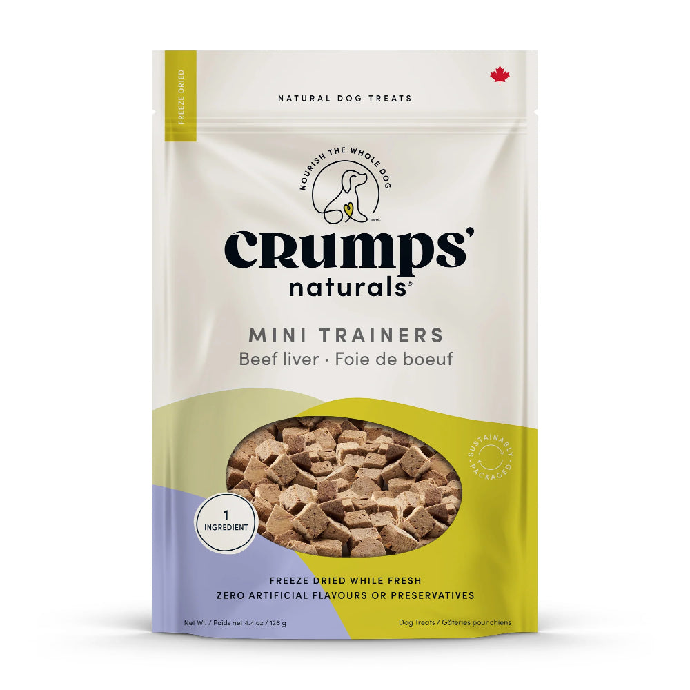 Crumps' Naturals Freeze-Dried Beef Liver Mini Trainers Dog Treats