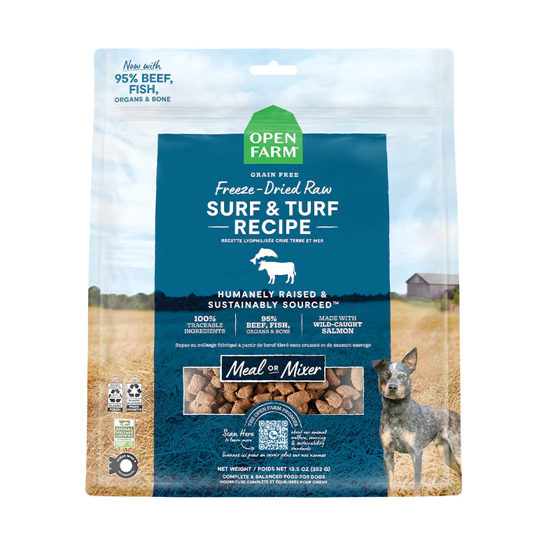 Open Farm Surf & Turf Freeze-Dried Raw Dog Food