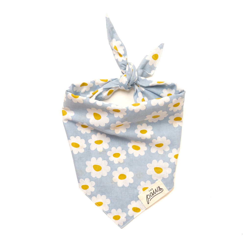 The Paws Blue Daisy Chains Bandana for Dogs
