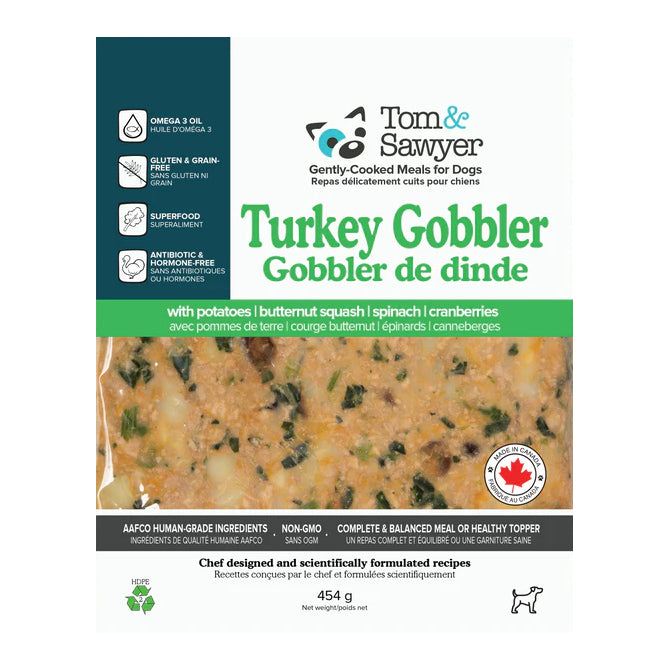 Tom&Sawyer Turkey Gobbler Cooked Dog Food