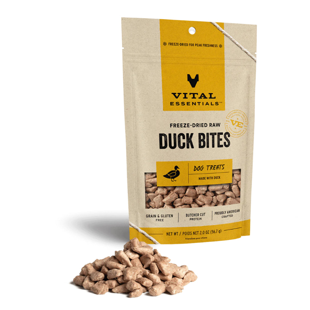 Vital Essentials Duck Bites Freeze-Dried Dog Treats