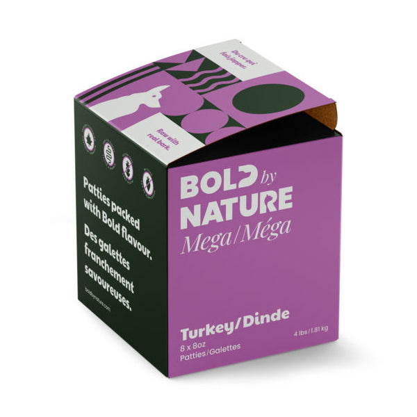 Bold by Nature Mega Turkey Raw Dog Food