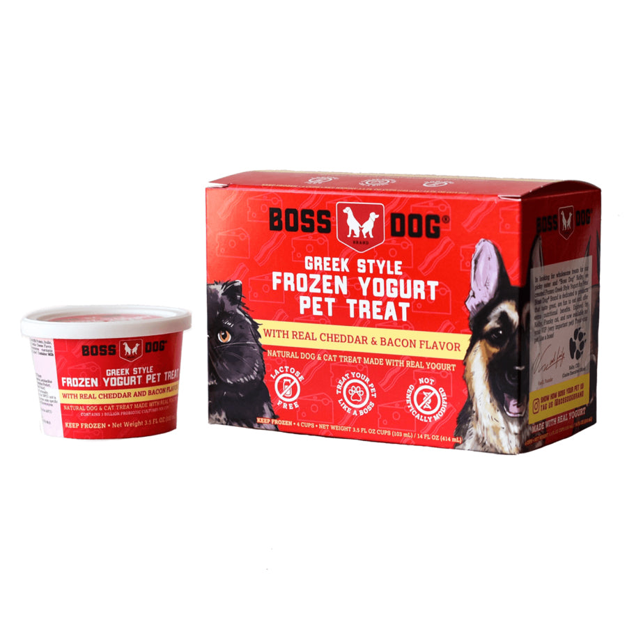 Boss Dog Cheddar & Bacon Frozen Yogurt Dog & Cat Treats