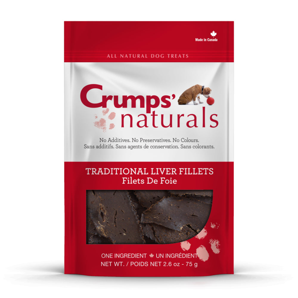 Crumps' Naturals Traditional Liver Fillets Dog Treats