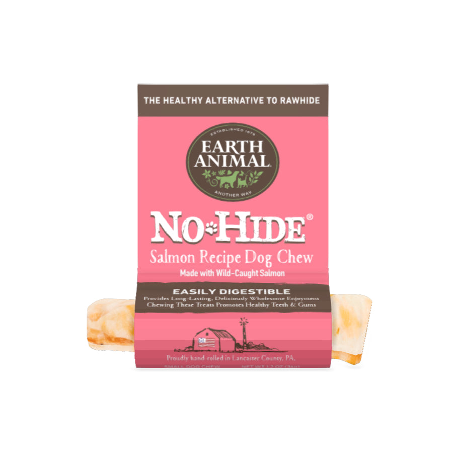 Earth Animal 4" Salmon No-Hide  Chews for Dogs