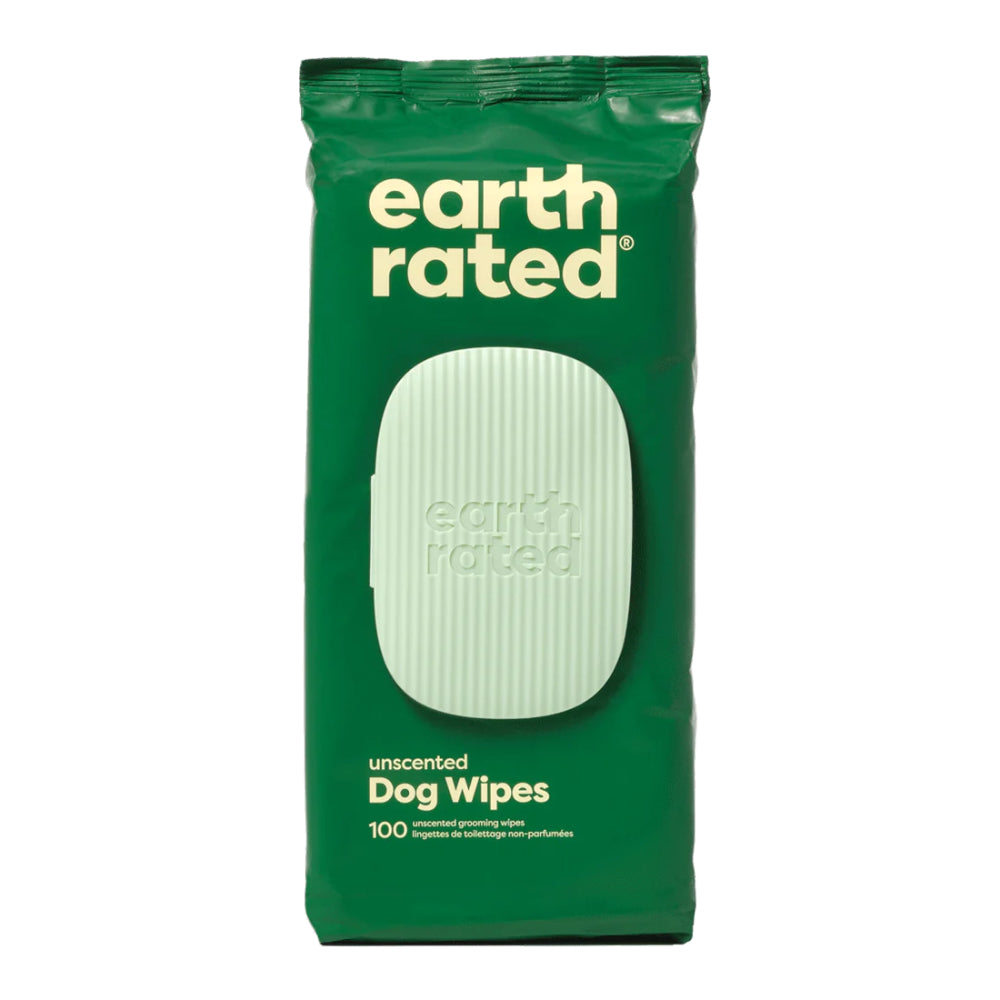 Earth Rated Unscented 100 Plant-Based Grooming Wipes
