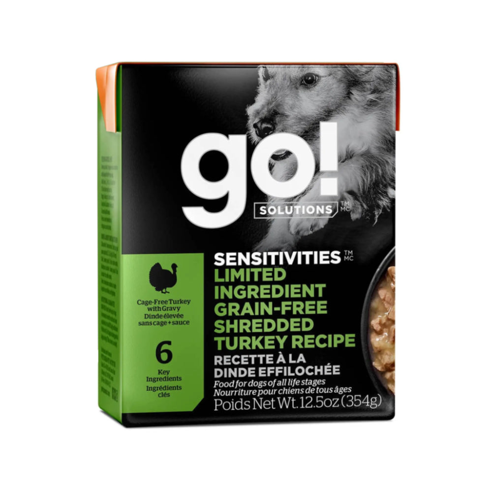 GO! Sensitivities L.I.D. Grain-Free Shredded Turkey Dog Wet Food