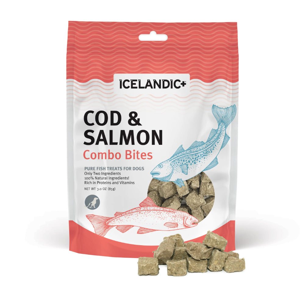 Icelandic+ Cod & Salmon Combo Bites Dog Treats