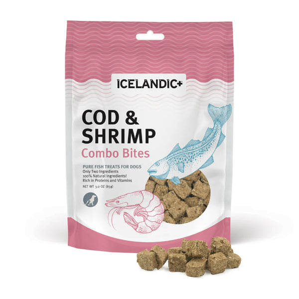 Icelandic+ Cod & Shrimp Combo Bites Dog Treats