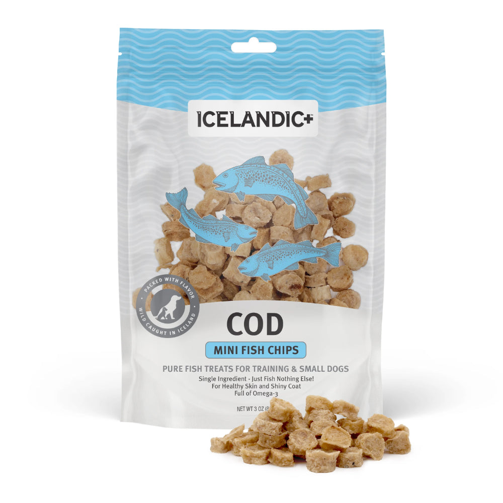 Icelandic+ Mini Cod Fish Chips Dog Treats