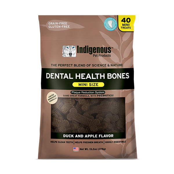 Indigenous Duck & Apple Mini Dental Health Bones Dog Treats