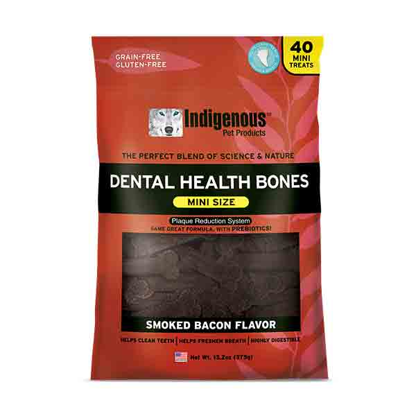 Indigenous Bacon Mini Dental Health Bones Dog Treats