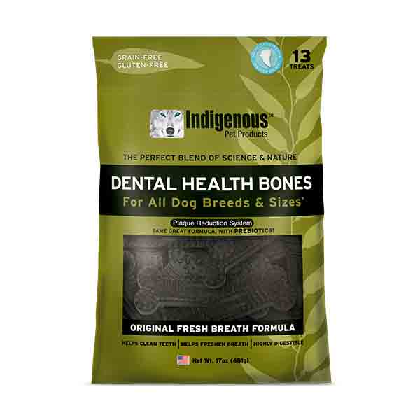 Indigenous Original Fresh Breath Dental Health Bones Dog Treats