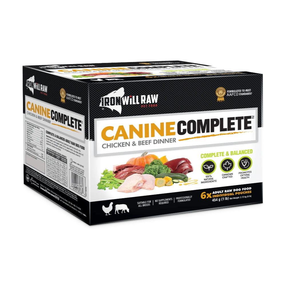 Iron Will Raw Chicken & Beef Canine Complete Raw Dog Food