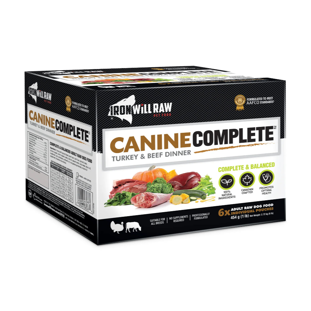 Iron Will Raw Turkey & Beef Canine Complete Raw Dog Food