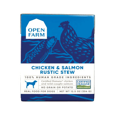 Open Farm Chicken & Salmon Rustic Stew Dog Wet Food