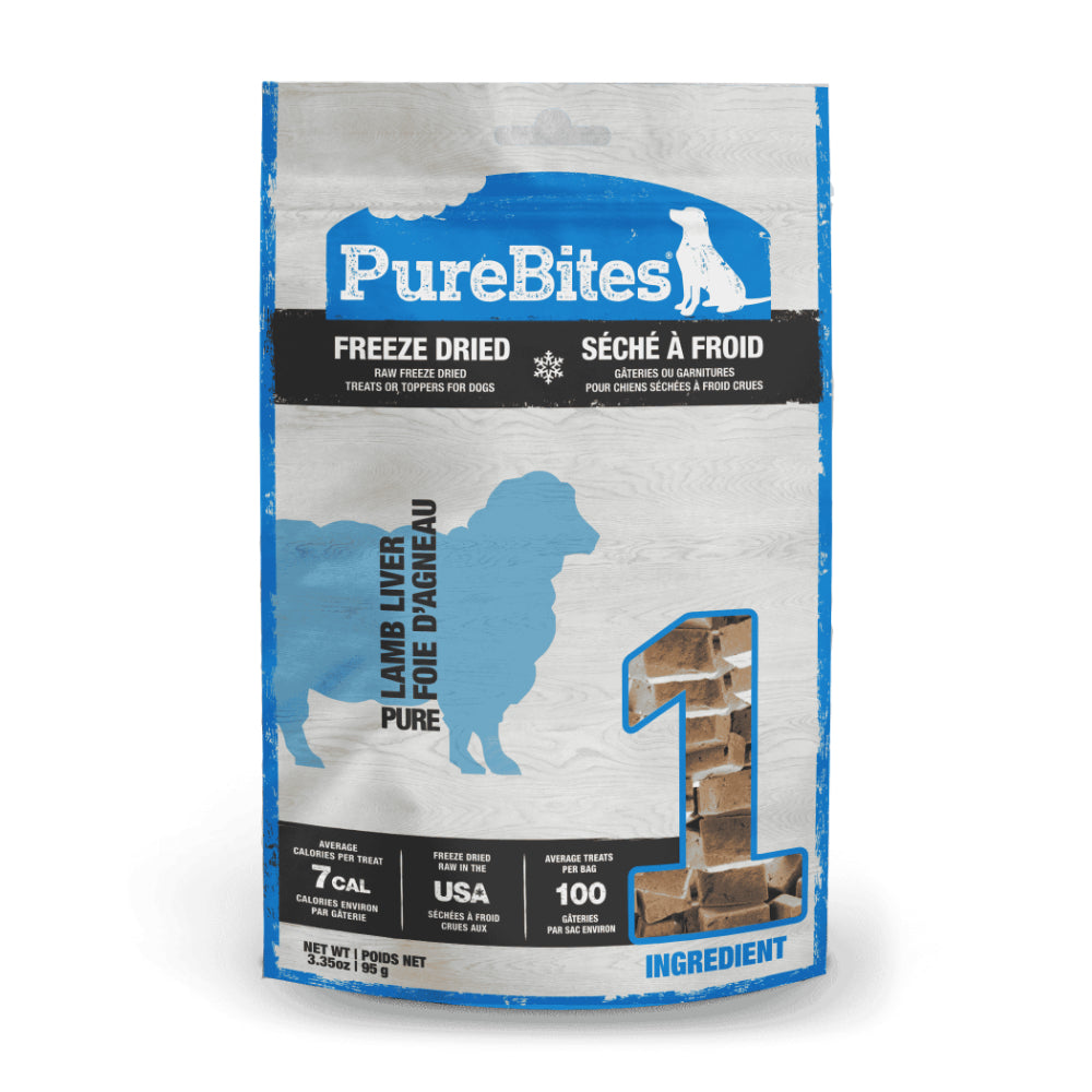 PureBites Lamb Liver Freeze-Dried Dog Treats