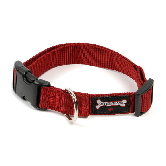 Smoochy Poochy Red Nylon Collar for Dogs