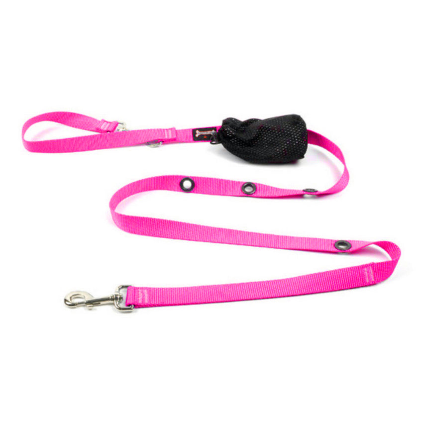 Smoochy Poochy Hot Pink Nylon Hands Free Leash for Dogs