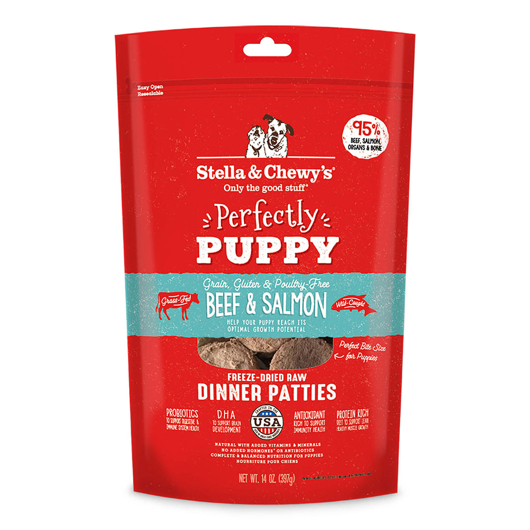 Stella & Chewy’s Beef & Salmon Puppy Freeze-Dried Raw Dinner Patties Dog Food