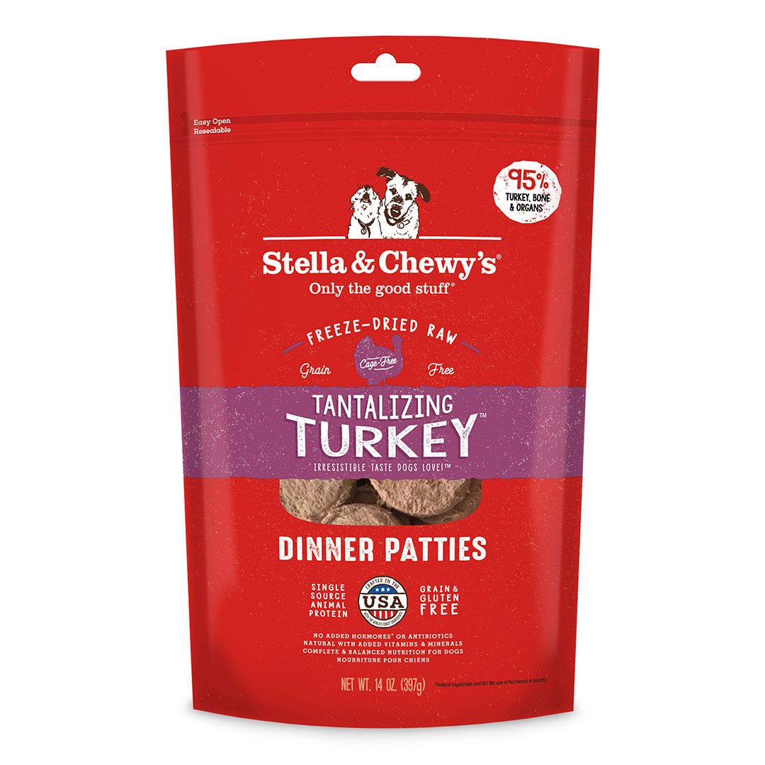 Stella & Chewy’s Turkey Freeze-Dried Raw Dinner Patties Dog Food