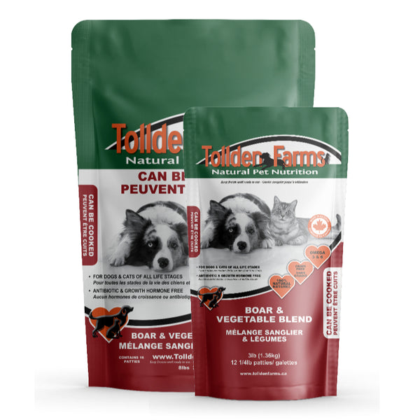 Tollden Farms Boar & Vegetable Raw Dog Food