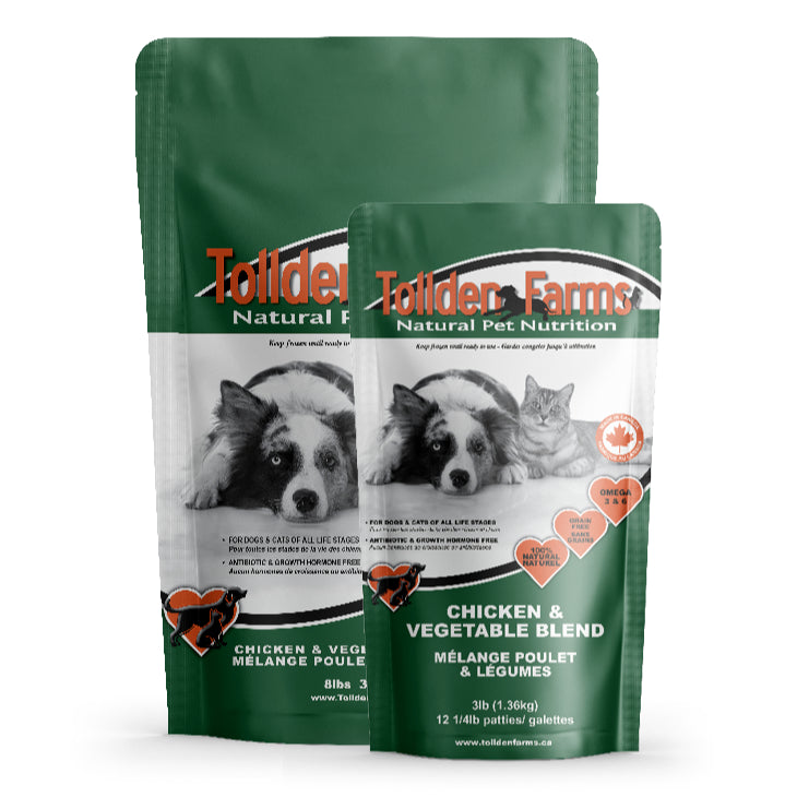 Tollden Farms Chicken & Vegetable Raw Dog Food