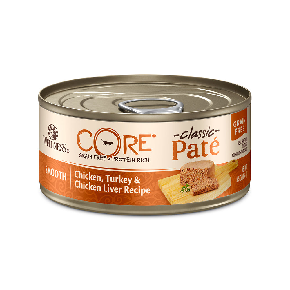 Wellness CORE Pâté Chicken, Turkey & Chicken Liver Cat Wet Food